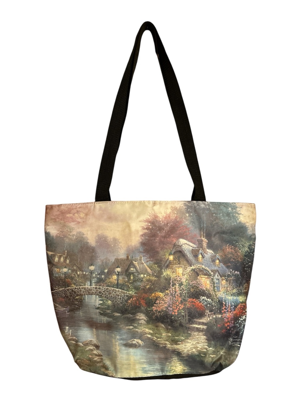 Thomas Kincaid Cottagecore Tote Shoulder Bag Purse